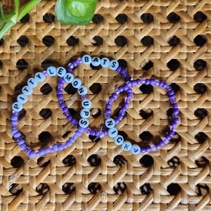 Nick sturniolo team bracelet set! 💜🦇
